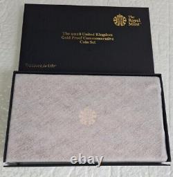 2018 Royal Mint COMMEMORATIVE Gold Proof, Box, Coa and Capsules. NO COINS