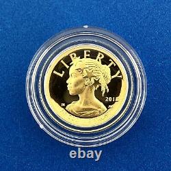 2018 W American Liberty 1/10 Oz Gold Proof Coin US Mint with Box & COA