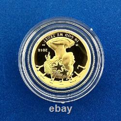 2018 W American Liberty 1/10 Oz Gold Proof Coin US Mint with Box & COA