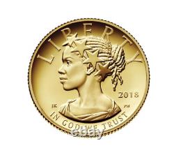 2018-W American Liberty High Relief Proof 1/10 oz Gold withOriginal Mint Box & COA