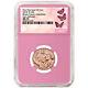 2018-w Unc $5 Gold Breast Cancer Awareness Ngc Ms70 Er Label Pink Core