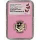 2018-w Us Gold $5 Breast Cancer Commemorative Proof Ngc Pf70 First Day Pink