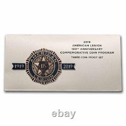 2019 3-Coin American Legion Proof Set (withBox & COA) SKU#239745