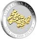 2019 Australia Welcome Stranger Gold Nugget 24k Gilded 1oz Silver $1 Coin