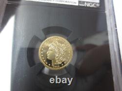 2019 Cook Islands $5 Morgan Commemorative Gold Coin NGC PF70 Ultra Cameo