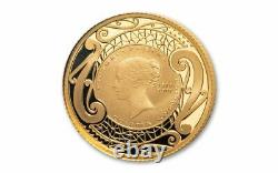 2019 Gold 1/4 Sovereign New Zealand Queen Victoria Commemorative Quarter Sov 22k