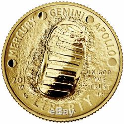 2019 Gold $5 Coin 1st Day, Launch Ceremony, Signed by Apollo 13 Fred Haise, PCGS