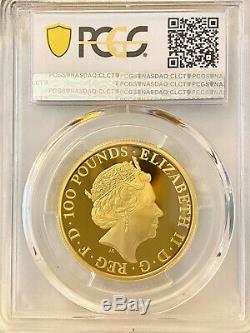2019 Great Britain Queen's Beasts White Lion 1oz Gold Proof Coin PCGS PR69 DCAM