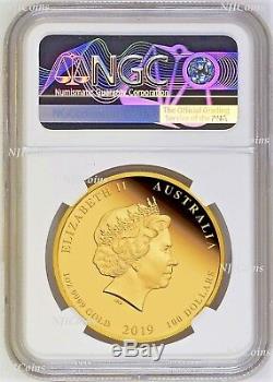 2019 P Australia PROOF COLORED GOLD $100 Lunar Year of the PIG NGC PF70 1oz Coin