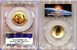 2019-W $5 gold Apollo 11 50th anniv. PCGS PR70DCAM First Strike