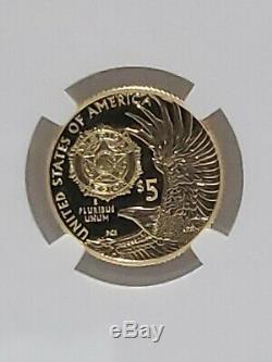 2019-W American Legion $5 Gold Coin From 3-coin Limited Edition Set NGC PF-70