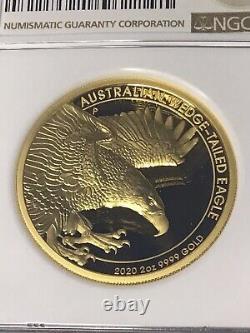 2020 Australia G$200 2-oz Gold Wedge Tailed Eagle High Relief Proof NGC PF70