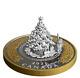 2020 Christmas Tree Train Moving 5oz Silver Coin /w Gold, Canada In Stock