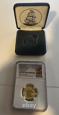 2020 Mayflower $10 Gold Commemorative Coin PF70 With box and COA