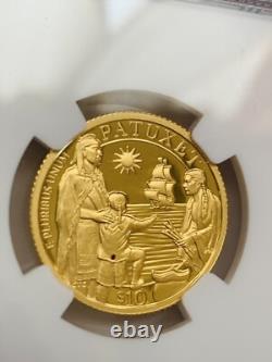 2020 W $10 Gold Coin Mayflower Voyage Commemorative NGC PF70 Ultra CaMeo