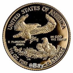 2020 W 1/10 oz Gold American Eagle Proof $5 Coin GEM Proof OGP SKU60819