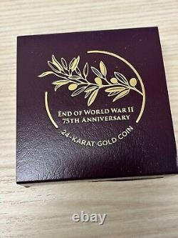 2020-W 1/2oz Gold End of World War II Proof 75th Anniversary Coin in OGP w COA