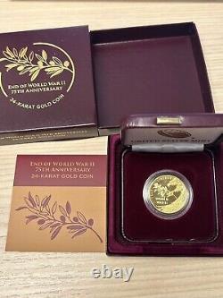 2020-W 1/2oz Gold End of World War II Proof 75th Anniversary Coin in OGP w COA