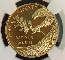 2020-W $25 GOLD COIN END OF WORLD WAR ll 75TH ANNIVERSARY PR70 ULTRA CAMEO NGC