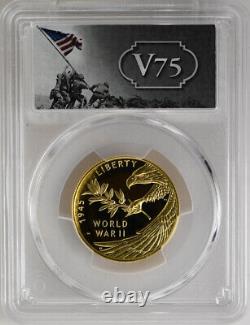 2020-W $25 v75 End of WWII, 75th Anniversary Modern Gold Commemorative Coin