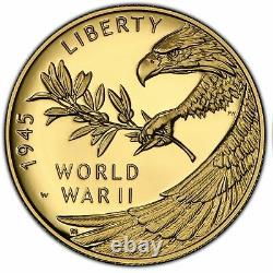2020-W $25 v75 End of WWII, 75th Anniversary Modern Gold Commemorative Coin