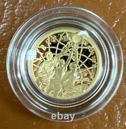 2020 W $5 Basketball Hall of Fame Commemorative Gold Proof Coin with OGP COA