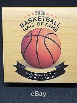 2020 W $5 Basketball Hall of Fame Gold Coin GEM BU OGP IN HAND