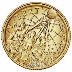 2020 W $5 Basketball Hall of Fame Gold Coin GEM BU OGP PRESALE