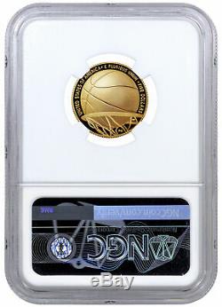 2020-W $5 Basketball Hall of Fame Gold Proof Coin NGC PF70 FDI PRESALE