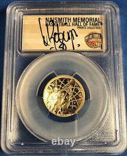 2020 W $5 Gold Basketball Hof Naismith Read! 6 Coin Set Pcgs Pr70dcam 6 Autograp