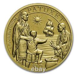 2020-W Gold $10 Mayflower 400th Anniversary Reverse Proof Coin SKU#225136