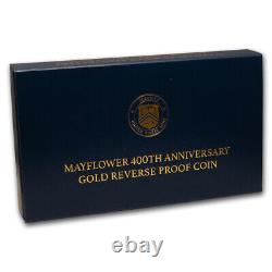 2020-W Gold $10 Mayflower 400th Anniversary Reverse Proof Coin SKU#225136