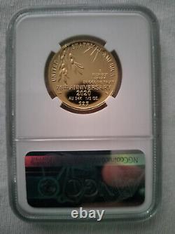 2020-W Gold $25 1/2 oz Coin End of World War II 75th Anniversary NGC PF69