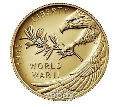 2020-w $25 End Of Wwii Gold Coin? 1/2 Oz? 75th Anniversary Ww2 24k 20xg? Trusted