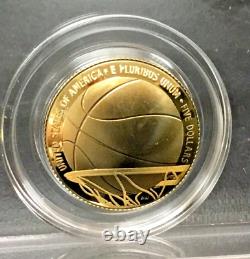 2020-w $5 Commem. Basketball Hall Of Fame Proof Gold Coin Us Mint Ogp With Coa