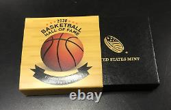 2020-w $5 Commem. Basketball Hall Of Fame Proof Gold Coin Us Mint Ogp With Coa