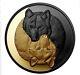 2021, 1 Oz. Silver Coin, Black And Gold, The Grey Wolf (pre-sale)