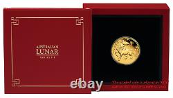 2021 P Australia PROOF GOLD $25 Lunar Year of the Ox NGC PF70 1/4 oz Coin FR