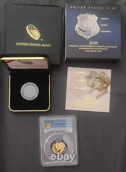 2021-W $5 National Law Enforcement Memorial Gold Proof Coin