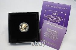 2022 $5 National Purple Heart Hall of Honor Commemorative gold coin Box with COA