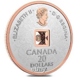 2022 Canada Sparkle of the Heart Dancing Diamond $20 gold plated silver coin