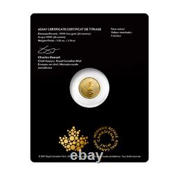 2022 Canada Treasured Maple Leafs $5 1/10th Oz GOLD CONGRATULATIONS SET