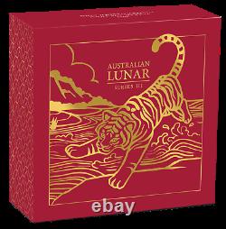 2022 P Australia PROOF GOLD $25 Lunar Year of the Tiger NGC PF70 1/4 oz Coin FR