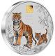 2022 Year Of The Tiger 1 Kilo. 9999 Silver Coin Australia With 1g Gold Privy Mark