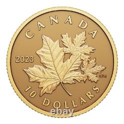 2023 $10 Everlasting Maple Leaf Pure Gold Coin Royal Canadian Mint