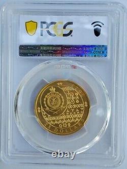 2023 1/2 Oz GOLD $25 Niue SLOVAKIA EAGLE PCGS MS69 Gold Shield Coin