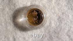 2023 Canada Ten Dollar Proof Gold King Charles Royal Cypher $10.00 Coin With Coa