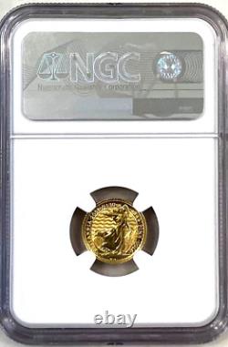 2023 G. Britain UK G£10 GOLD BRITANNIA KING CHARLES III OBV NGC MS70 FR