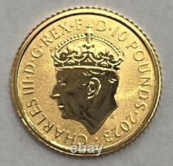 2023 UK Coronation of His Majesty King Charles III 1/10 oz Gold Proof Coin