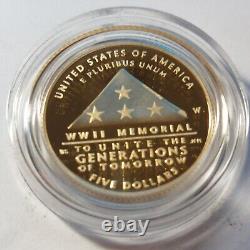 2024 $5 Gold Proof Coin Commemorating America's Greatest Generation Box & CoA